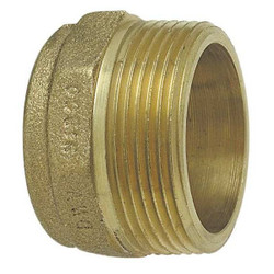 Nibco DWV Adapter,Cast Bronze,1-1/2",CxMNPT 804 11/2