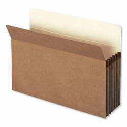 Smead Pocket Folder,5.25",Manila/Redrope,PK50 74810