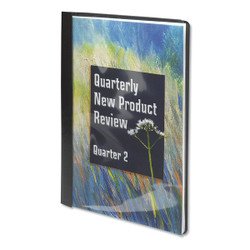Smead Report Cover,8.5x11,.5",Black,PK25 87453