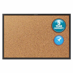 Quartet Classic Cork BulletinBoard,48"x36",Black 2304B