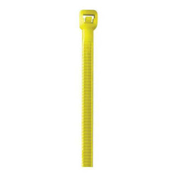 Partners Brand Fluorescent Yellow Cable Ties,PK1000 CT444J