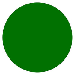 Tape Logic Inventory Circle Label,3",Green DL614D