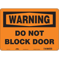 Condor Safety Sign,10 in x 14 in,Polyethylene 471Z24
