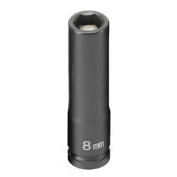 Grey Pneumatic Impact Socket, 1/4 Drive x 8MM 908MDG