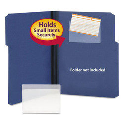 Smead Folder,Self Adhesive Pocket,Clear,PK100 68153