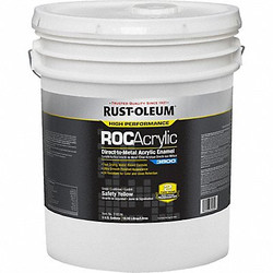 Rust-Oleum Acrylic Enamel Coating,SafetyYellow,5gal 316536