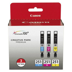 Canon Inkcart,Cli-251,Cyan/Magenta/Yellow,PK12 6514B009