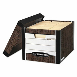 Bankers Box Storage Boxes,W/Lift-Off Lids,PK12 00725