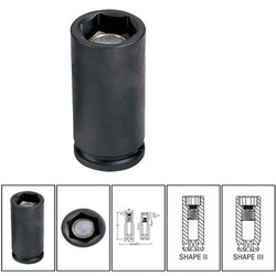 Grey Pneumatic Socket,10mm,3/8"D,Impact,6pt.,D,Blk 1010MDG