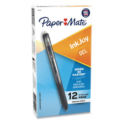 Paper Mate InkJoy Gel Retractable Pen,Black,PK12 1951719