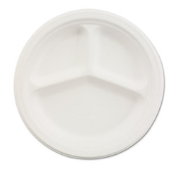 Chinet Comp Plate,Disposable,10-1/4",Wh,PK500 HUH21204CT