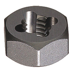 Cle-Line Hex Threading Die,5/8"-18,HSS C77626