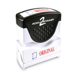 Accu-Stamp2 Stamp,Red/Blue,Original,1-5/8"x1/2" 035540