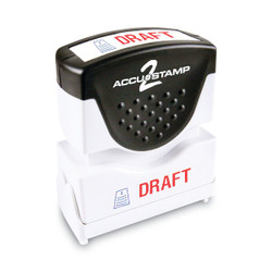 Accu-Stamp2 Stamp,Red/Blue,Draft,1-5/8"x1/2" 035542