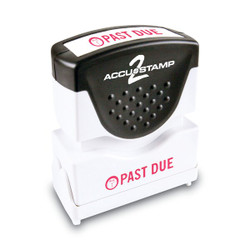 Accu-Stamp2 Stamp,Red,Past Due,1-5/8"x1/2" 035571
