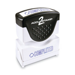 Accu-Stamp2 Stamp,Blue,Completed,1-5/8"x1/2" 035582