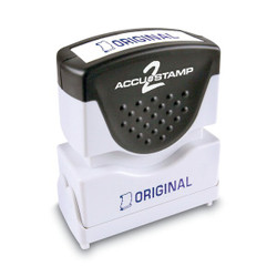 Accu-Stamp2 Stamp,Blue,Original,1-5/8"x1/2" 035572