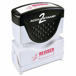 Accu-Stamp2 Stamp,Red,Revised,1-5/8"x1/2" 035587
