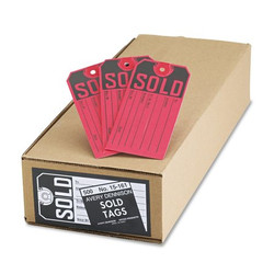 Avery Dennison Sold Tags,500/Box,Red/Black,PK500 15161