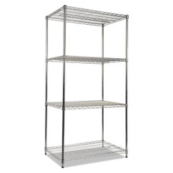 Alera Wire Shelving Unit,4-Shelf,36"x24"x72" ALESW503624SR