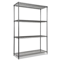 Alera Wire Shelving Unit,4-Shelf,48"x18"x72" ALESW504818BA