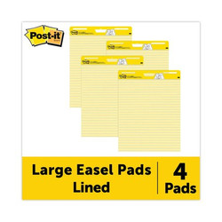 Post-It Pad,25"X30",Yellow,PK4 561-VAD-4PK