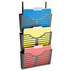 Officemate File,Wall,Pockts,Charcoal,PK3 29314