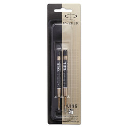 Parker Pen Gel,Refill,Rollr Ball,Med,Black,PK2 30525PP