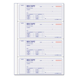Rediform Book,Money Rec Dup 4Pg 8L806
