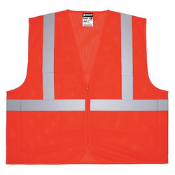 Mcr Safety High Visibility Vest,3XL Size,Unisex V2CL2MOZX3