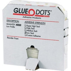 Glue Dots Super High Tack,Low Profile,1/2" GD104
