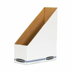 Bankers Box Cardboard Magazine File,White,PK12 10723