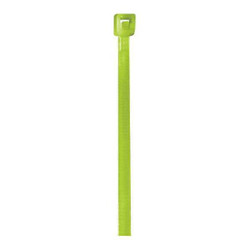 Partners Brand Cable Ties,Fluorescent Green,18,PK1000 CT422G