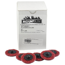 Mountain Disc Surface Prep,2In,Medium,25/Box 8481