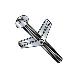 Sim Supply Toggle Bolts,3/16X6 COMBIN ROUND,PK50 1096TBCR