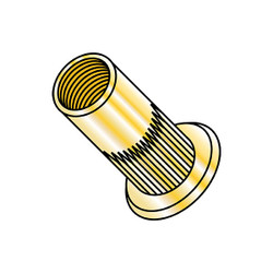 Manufacturer Varies Rivet Nuts,10-24-.130 FLAT HD R,PK1000 XS-10130S