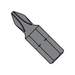 Sim Supply Screwdriver Bits,1X1X1/4 PHIL IN,PK200 27-035