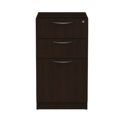 Alera Drawer Pedestal,Box/Box/File,Espresso VA532822ES