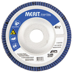 Merit Flap Disc,4 1/2 In x 80 Grit,7/8 08834193425