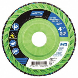Norton Abrasives Flap Disc,4 1/2 In x 80 Grit,7/8 66623399006