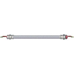 Southwire MetalCladWhip,MC,14AWG,1/2inLockNut,6ft 55292015