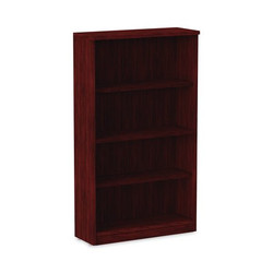 Alera Valencia Bookcase,4 Shelf,55",Mahogany ALEVA635632MY