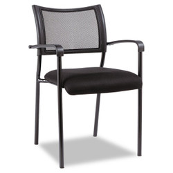 Alera Stacking Guest Chair,Black,PK2 ALEEK43ME10B