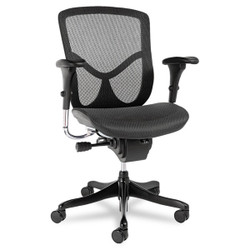 Alera Ergonomic Mesh Chair,Black Base ALEEQA42ME10B
