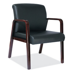 Alera Reception Lounge Guest Chair,Mahogany ALERL43ALS10M