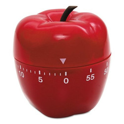 Baumgartens Timer,Apple Shape,0 to 60 min.,Red 77042