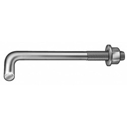 Sim Supply Anchor Bolt,L Hook,3/4-10x4 In,  45200