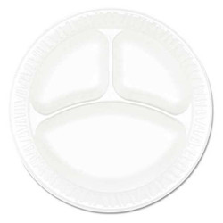 Dart Plate,Fom,9"Comparment,White,PK4 DCC 9CPWCR