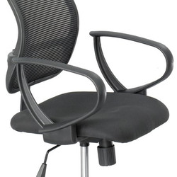 Safco Extended Height Mesh Chair,Black,PK2 3396BL