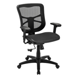 Alera Mesh Mid-Back Swivel/Tilt Chair,Black EL42B18